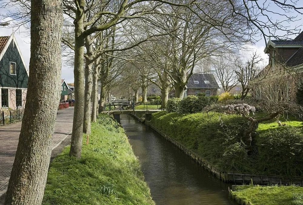 Twisk: Dorpsgezicht, overzicht van een gedeelte van de Dorpsweg - Twisk - 20413517 - RCE